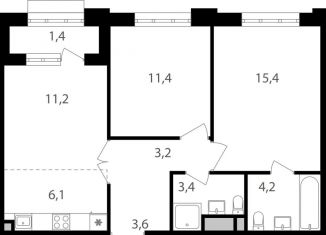 Продажа 3-комнатной квартиры, 59.9 м2, Москва, САО, Михалковская улица, 48с1