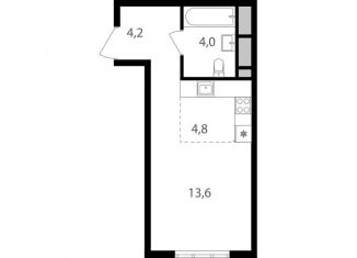 Квартира на продажу студия, 26.6 м2, Москва, Головинский район, Михалковская улица, 48с1