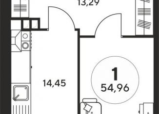 Продам 1-комнатную квартиру, 54.5 м2, Ростов-на-Дону, Пушкинская улица, 97