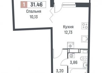 Продажа 1-комнатной квартиры, 29.9 м2, Мурино