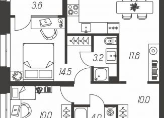 Продам 2-комнатную квартиру, 62.9 м2, Тула, улица Михеева, 9, Центральный территориальный округ