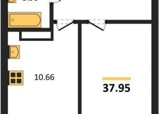 Продажа однокомнатной квартиры, 38 м2, Новосибирская область