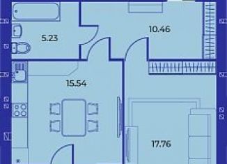 Продаю 1-ком. квартиру, 56.5 м2, Брянск, Советский район, улица имени О.С. Визнюка, 20