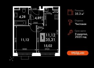 1-ком. квартира на продажу, 35.3 м2, Москва, ЗАО, жилой комплекс Движение. Говорово, к1