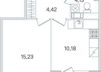 Продаю 1-ком. квартиру, 35.7 м2, Пушкин