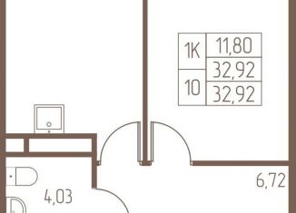 Продаю 1-ком. квартиру, 32.9 м2, Ивантеевка