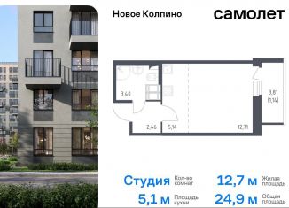 Продажа квартиры студии, 24.9 м2, Колпино, жилой комплекс Новое Колпино, к39