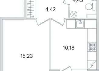 Продаю однокомнатную квартиру, 36 м2, Пушкин