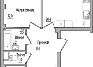 Продаю двухкомнатную квартиру, 58.7 м2, Псковская область, улица Героя России Досягаева, 4