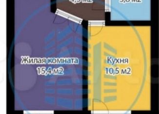 Продается 1-комнатная квартира, 34 м2, Ессентуки, Очаровательная улица, 16