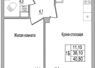 Продажа 1-ком. квартиры, 40.8 м2, Псковская область, улица Героя России Досягаева, 4