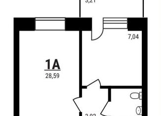 Продается 1-ком. квартира, 28.6 м2, рабочий посёлок Тучково, микрорайон Дружный, 15