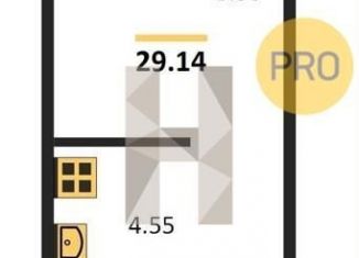 Продается однокомнатная квартира, 29.1 м2, Ростовская область, улица 23-я Линия, 54с12