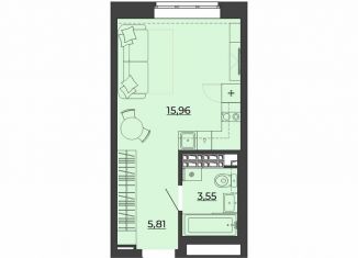 Продается квартира студия, 25.3 м2, Екатеринбург, метро Ботаническая