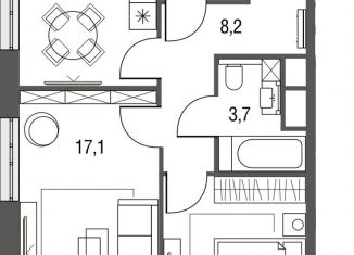 Продажа 2-ком. квартиры, 54.8 м2, Москва, ЖК Сиреневый парк, Тагильская улица, 2к1