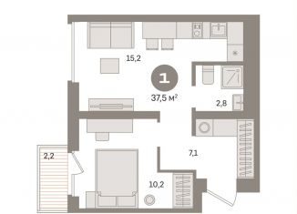 Продажа однокомнатной квартиры, 37.5 м2, Москва, ЮВАО