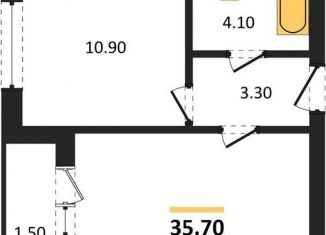 Продаю 1-комнатную квартиру, 35.7 м2, Воронеж, улица Загоровского, 13к2