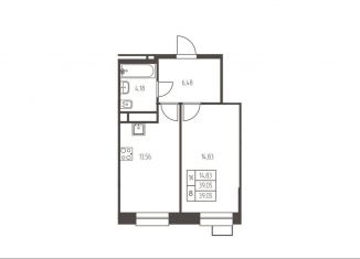 Продается 1-комнатная квартира, 39.1 м2, Ивантеевка