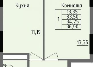 1-ком. квартира на продажу, 34.3 м2, Удмуртия, улица Луначарского