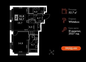 Продажа 2-комнатной квартиры, 52.7 м2, Москва, СЗАО