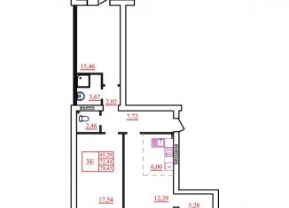 Продам 2-ком. квартиру, 78.5 м2, Архангельская область