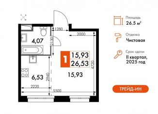 Продам квартиру студию, 26.5 м2, Москва, жилой комплекс Движение. Говорово, к1, метро Говорово