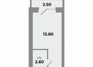 Продам квартиру студию, 16.4 м2, Михайловск, улица Александра Грибоедова, 3/5