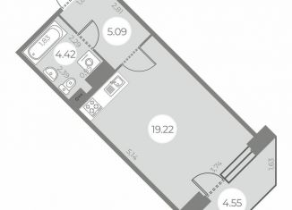 Продаю квартиру студию, 30 м2, Санкт-Петербург, Красносельский район, улица Маршала Захарова, 10