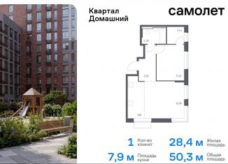 Продается 1-ком. квартира, 50.3 м2, Москва, ЮВАО, жилой комплекс Квартал Домашний, 2