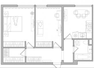 Продается 2-ком. квартира, 52.5 м2, Москва, Профсоюзная улица, 42к3