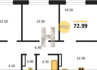 Продам 3-комнатную квартиру, 73 м2, Новосибирск, Кировский район, Бронная улица, 22/1