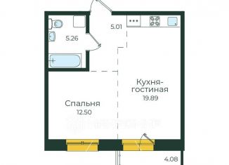 Продается двухкомнатная квартира, 46.7 м2, Иркутск, улица Пискунова, 134А, ЖК Семья