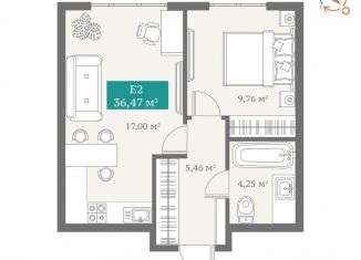 Продажа 1-комнатной квартиры, 36.5 м2, Тюменская область, Алматинская улица, 10