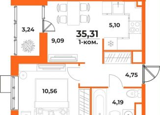 Продам 2-комнатную квартиру, 35.3 м2, Хабаровск