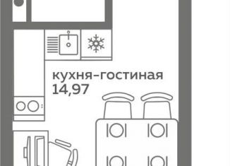 Продам квартиру студию, 22.3 м2, Тюмень, Калининский округ, улица Вадима Бованенко, 10