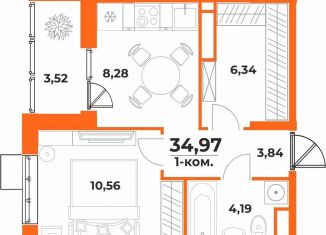 Продам 1-ком. квартиру, 35 м2, Хабаровск