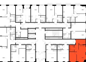 Продаю 1-ком. квартиру, 42.7 м2, Владивосток, Архангельская улица, 23к1