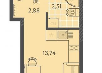 Продается квартира студия, 21.3 м2, Краснодар, Прикубанский округ