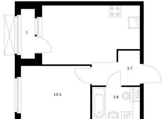 Продаю 1-ком. квартиру, 33.5 м2, Владивосток, Первомайский район