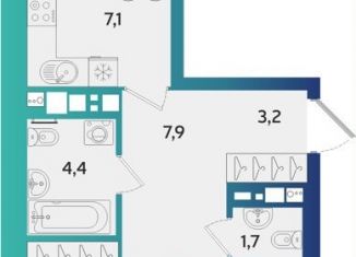 Продам 3-комнатную квартиру, 68.8 м2, Ижевск, улица Архитектора П.П. Берша, 44