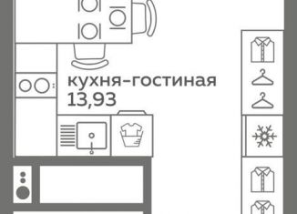 Продается квартира студия, 21.2 м2, Тюмень, Калининский округ, улица Вадима Бованенко, 10