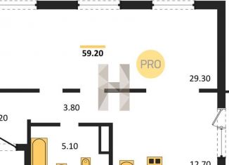 Продам 3-ком. квартиру, 59.2 м2, Новосибирск