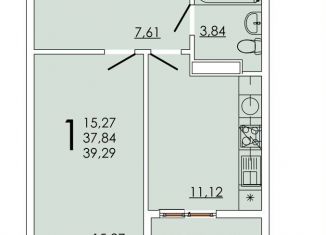 Продаю 1-ком. квартиру, 39.3 м2, Ростов-на-Дону