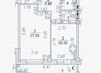 Продам 1-ком. квартиру, 45 м2, Чебоксары, улица Фёдора Гладкова, 38