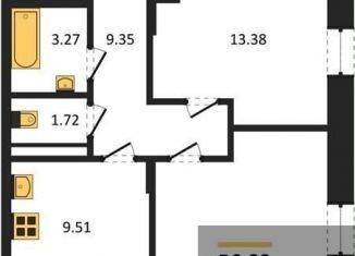 Продам двухкомнатную квартиру, 56.8 м2, Воронеж, Электросигнальная улица, 9Ак2