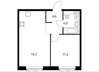 Продам 1-ком. квартиру, 38.9 м2, Московская область, Лесная улица, 16