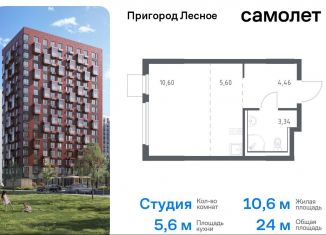 Квартира на продажу студия, 24 м2, Московская область