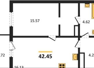 Продается 1-ком. квартира, 42.4 м2, село Новая Усмань