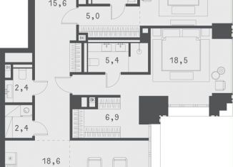 Продаю 2-ком. квартиру, 116.2 м2, Москва, Садовая-Сухаревская улица, 14с1