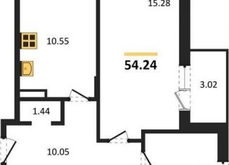 Продажа двухкомнатной квартиры, 54.2 м2, Воронеж, Советский район